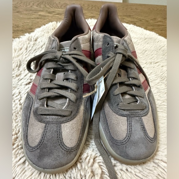 Adidas Men's Brown and Red Sneakers - Picture 3 of 12